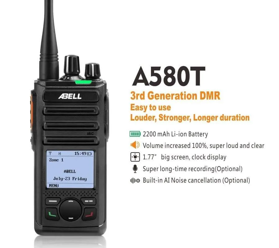 Abell A 580 T Dijital Profesyonel El Telsizi 2